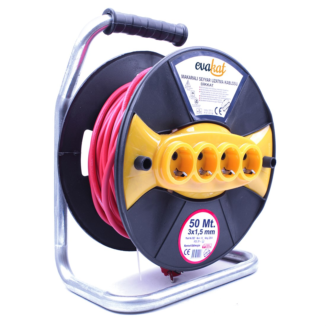 Brixgo Bulgaria  - 3x1.5 50mt Certified Roller Extension Cable