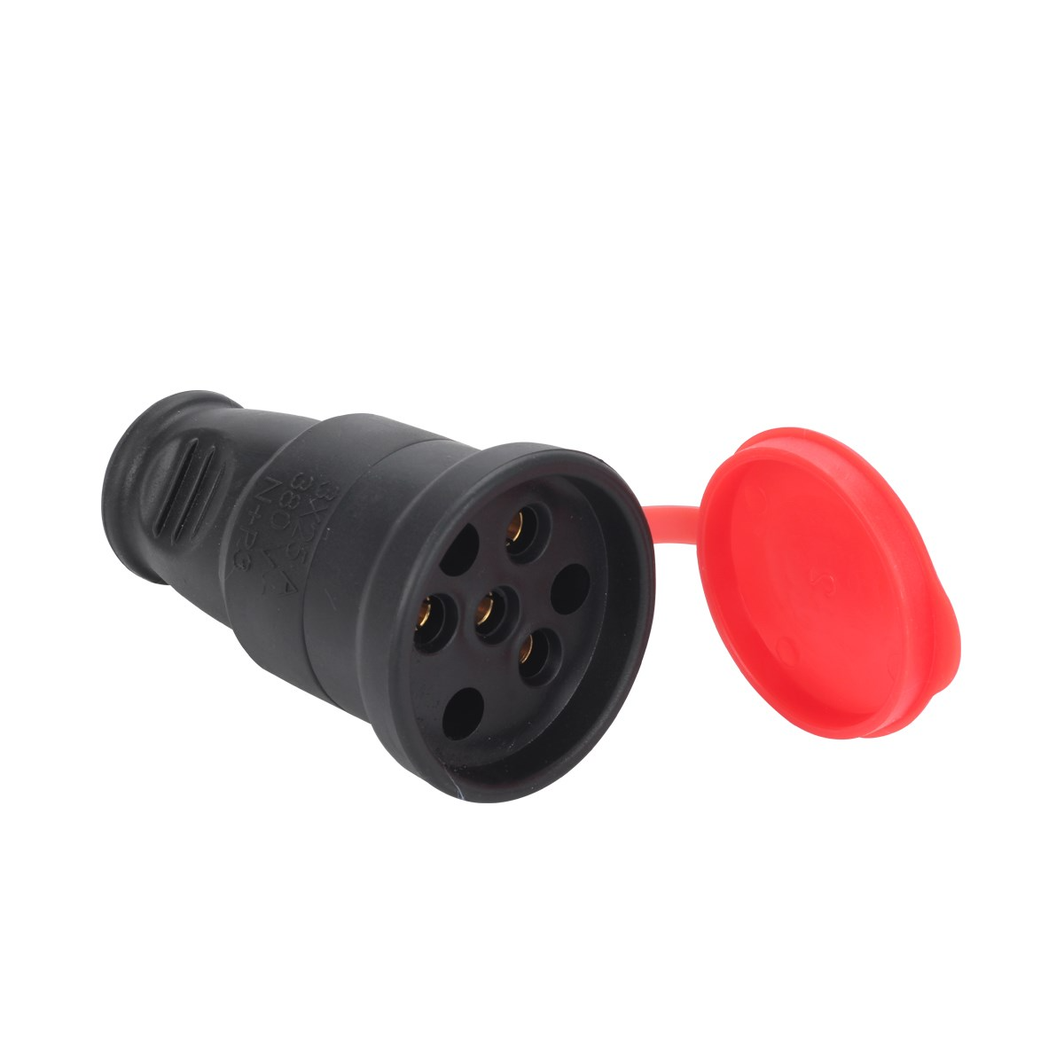 Brixgo French Polynesia  - 3X25A Rubber Three Phase Portable Socket 