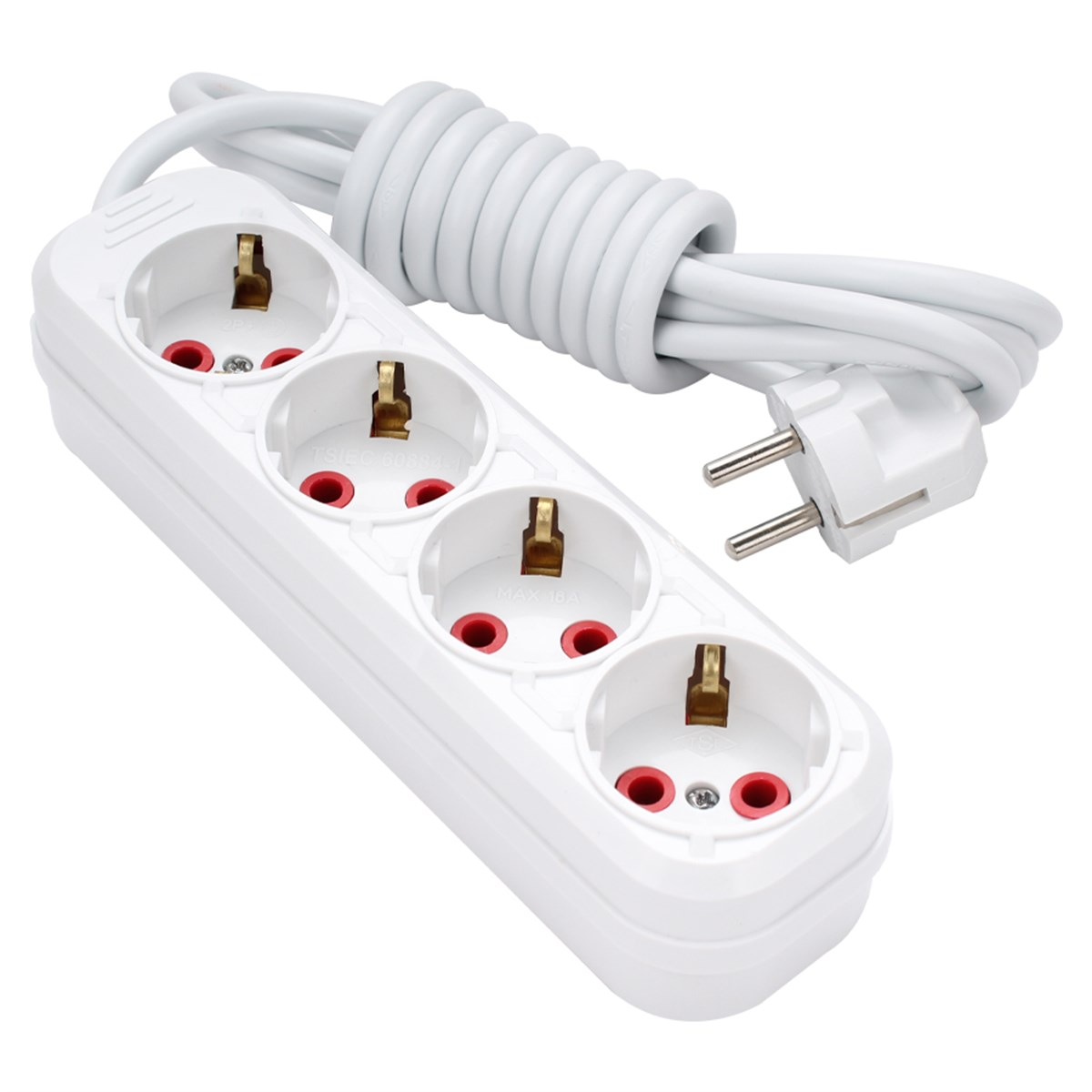 Brixgo French Guiana  - 4 Way Grounded Group Socket 3Mt 