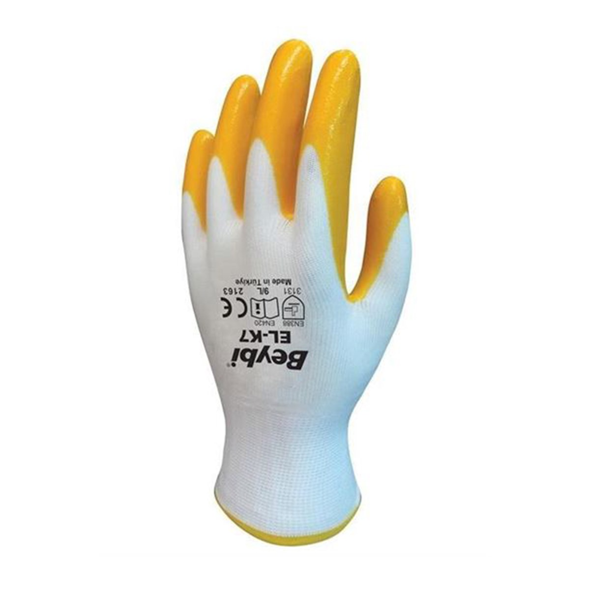 Brixgo Anguilla  -  Gloves Yellow-White No:10
