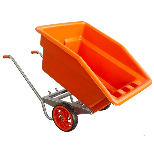 Brixgo Argentina  -  Original Plastic Tipper Wheelbarrow - Rubber Wheel