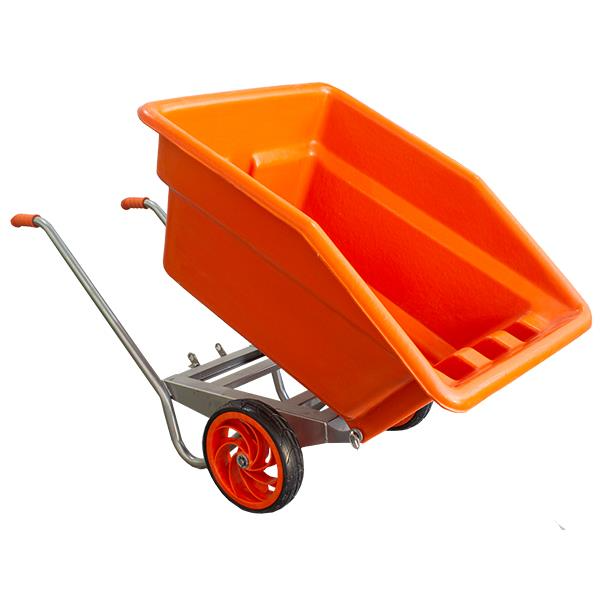 Brixgo Kenya  -  Original Plastic Tipper Wheelbarrow - Rubber Wheel