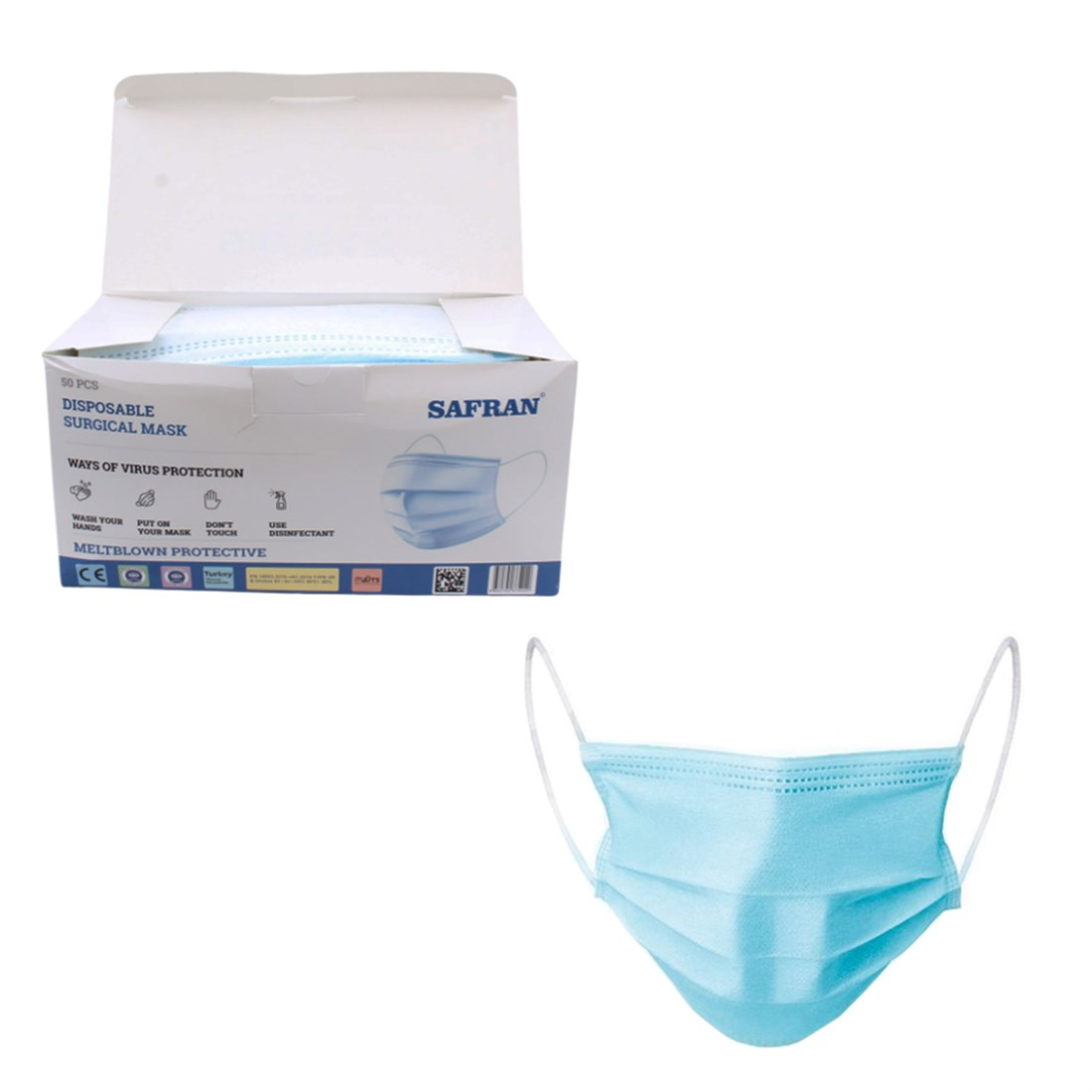 Brixgo Saint Vincent And The Grenadines  - Face Mask- 50 Pieces