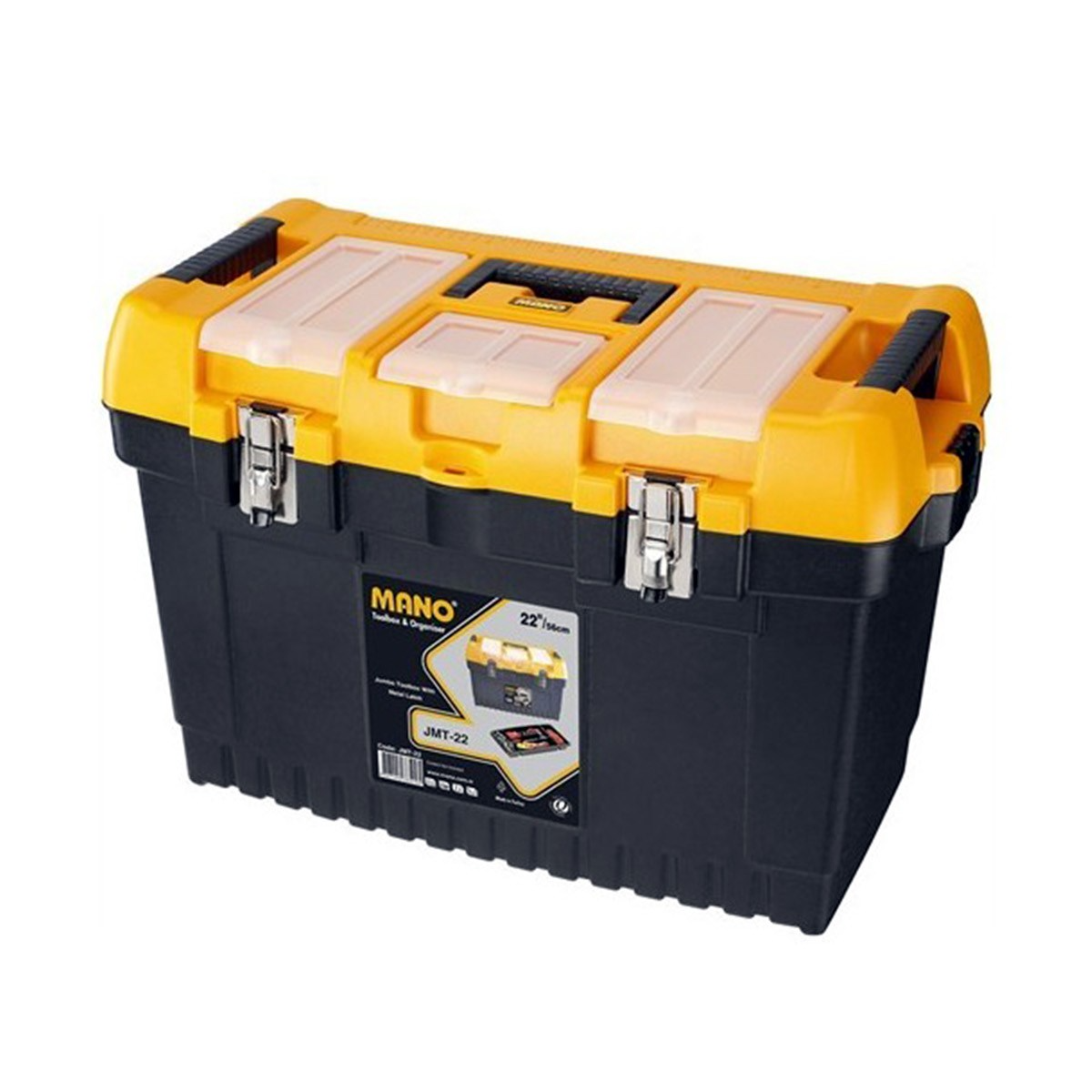 Brixgo Anguilla  - Jumbo Toolbox 19 Pieces With Metal Lock