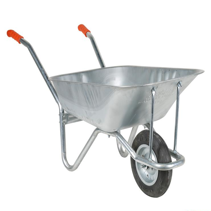 Brixgo Afghanistan  - Long Sheet Metal Wheelbarrow - Rubber Filling Wheel