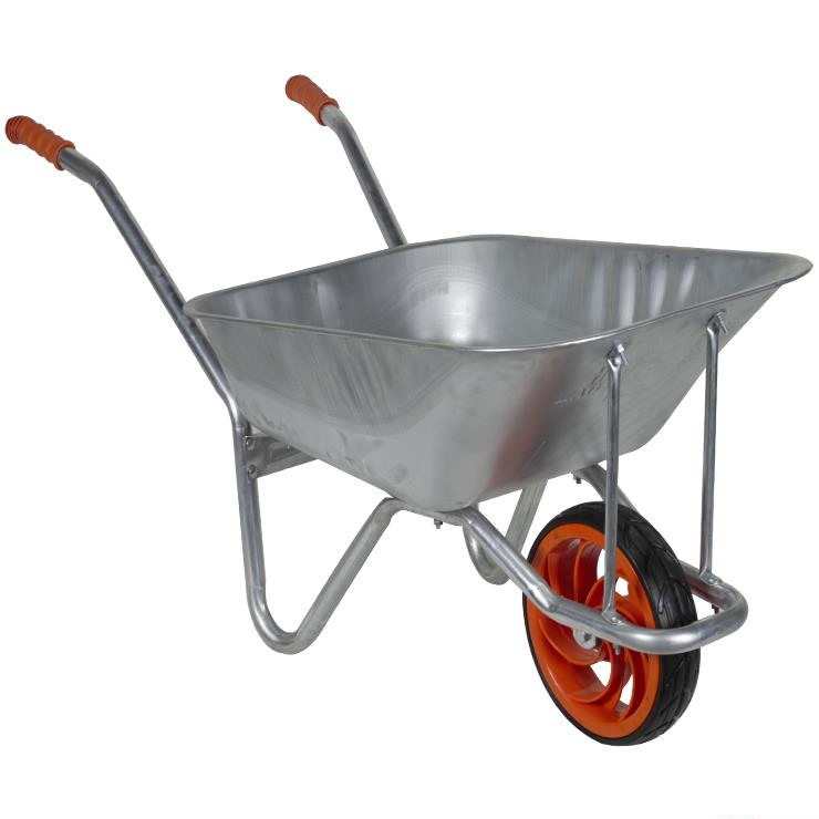 Brixgo Algeria  - Long Sheet Metal Wheelbarrow -Plastic Rim and Rubber Wheel