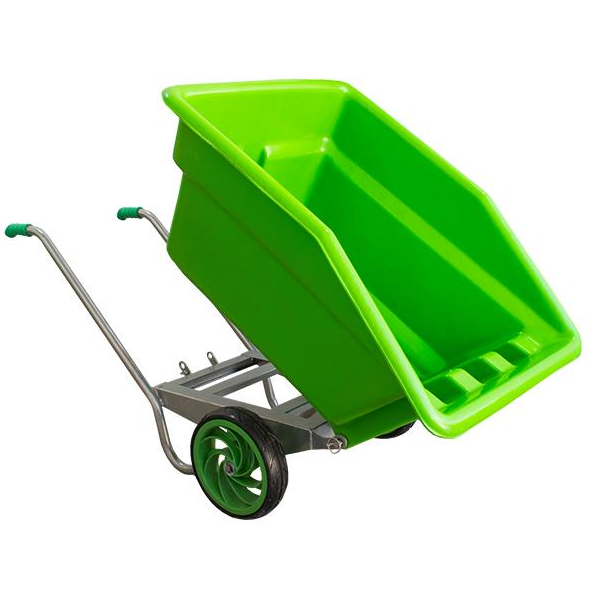 Brixgo Kyrgyzstan  - Plastic Tipper Wheelbarrow -  Rubber Wheel