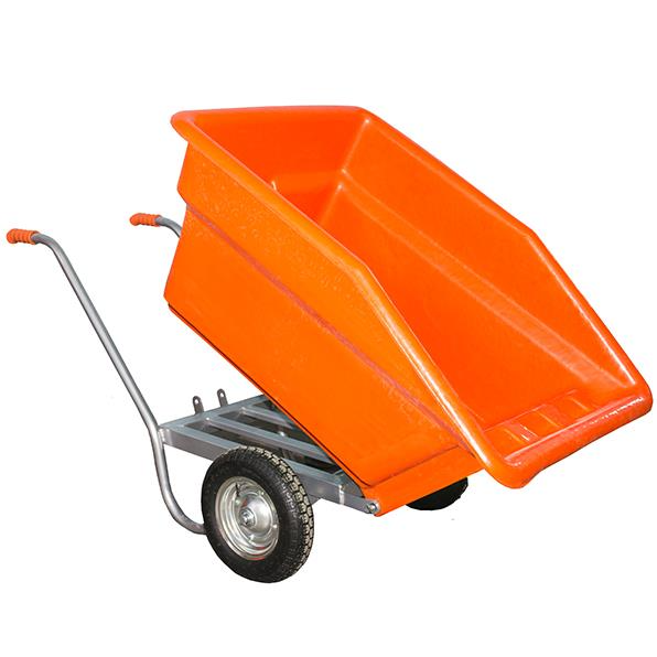 Brixgo Kenya  - Plastic Tipper Wheelbarrow - Pneumatic Wheel