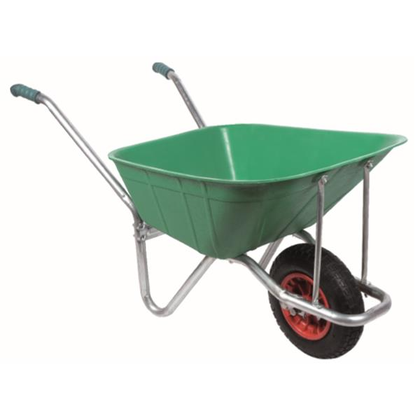 Brixgo Bahrain  - Plastic Wheelbarrow - Plastic Rim and Pneumatic Wheel