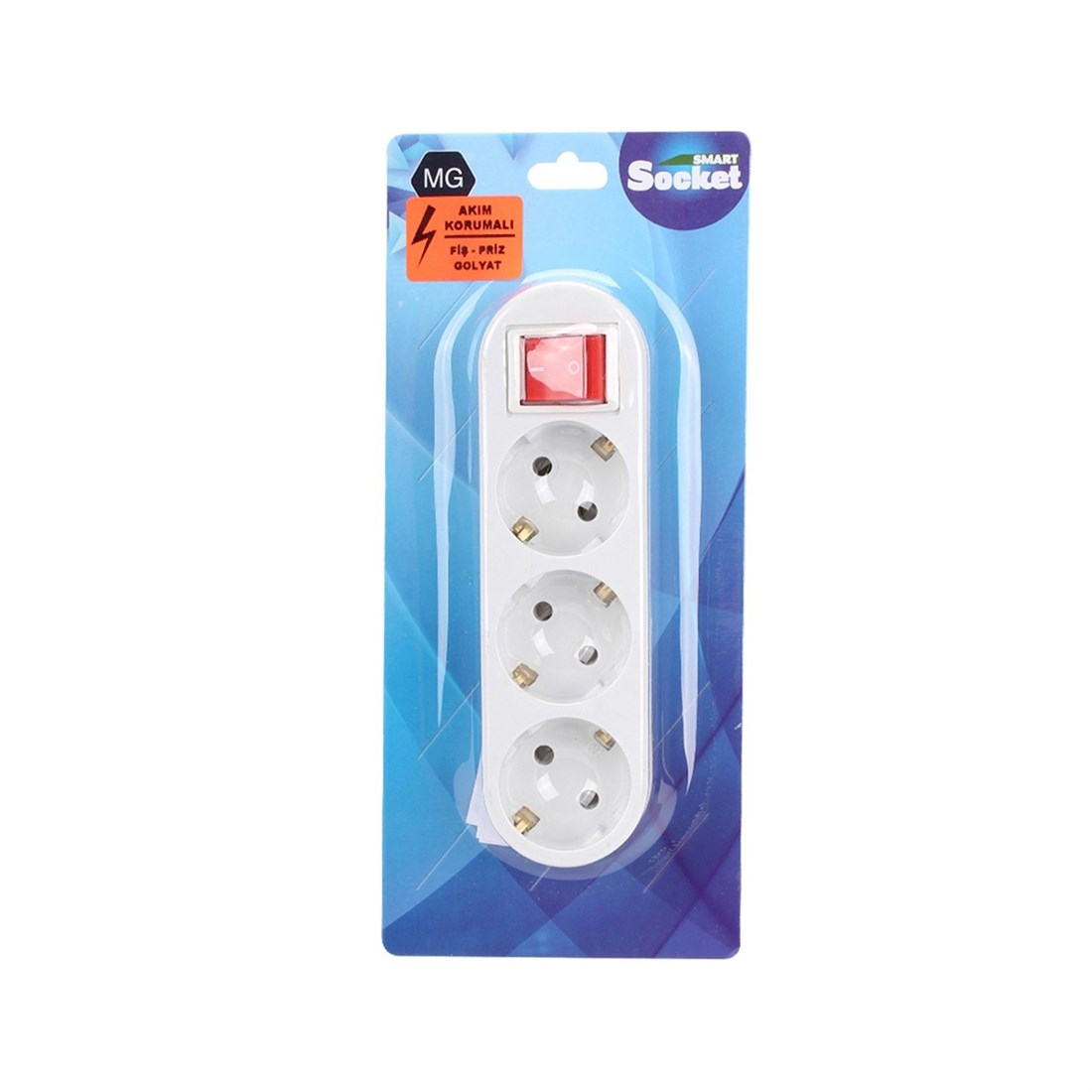 Brixgo French Polynesia  - Smart Socket 3 Way Goliad Switched Socket White 