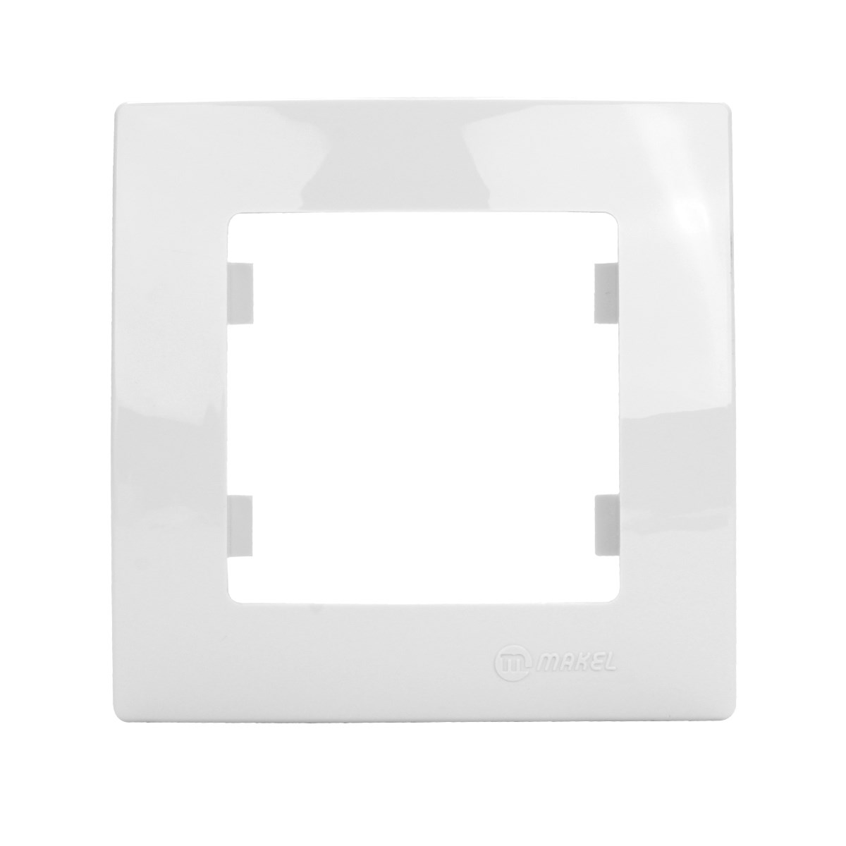 Brixgo Turks And Caicos Islands  - Square White Single Frame Module 