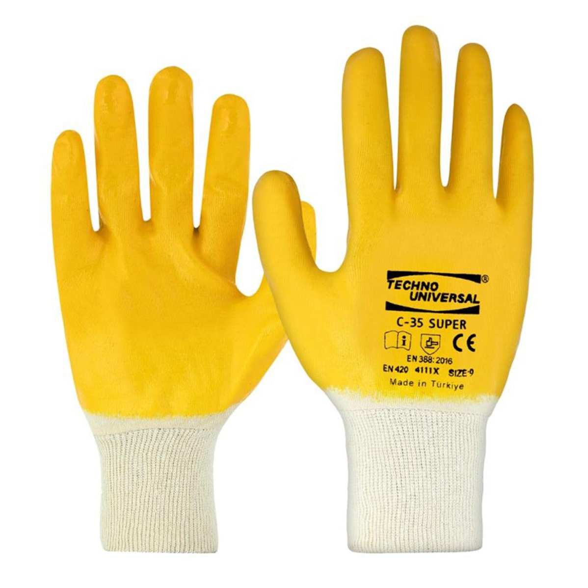 Brixgo Djibouti  - Super Nitrile Gloves Full Coating C-35 No:10